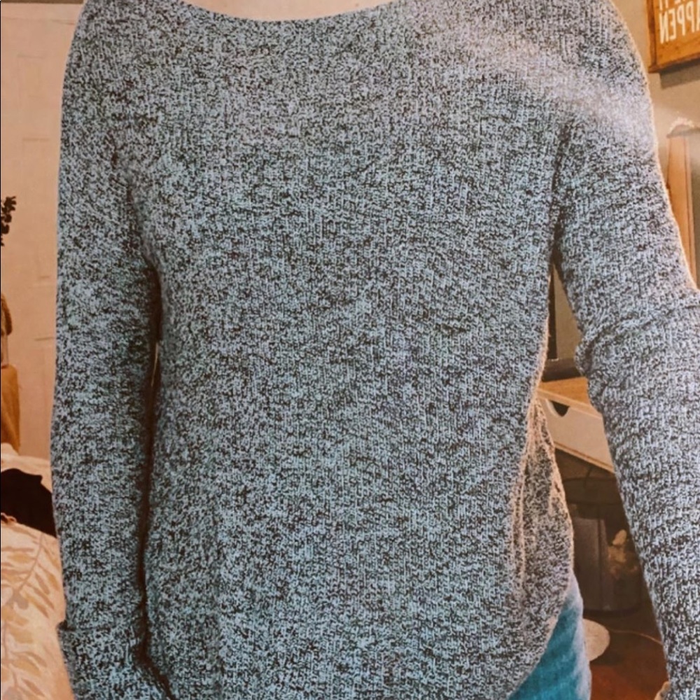 Express Gray Knit Sweater